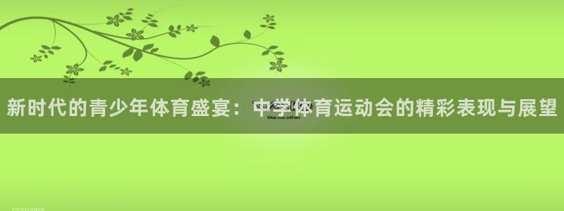 bsport体育网站：新时代的青少年体育盛宴：中学体育运动会的精彩表现与展望